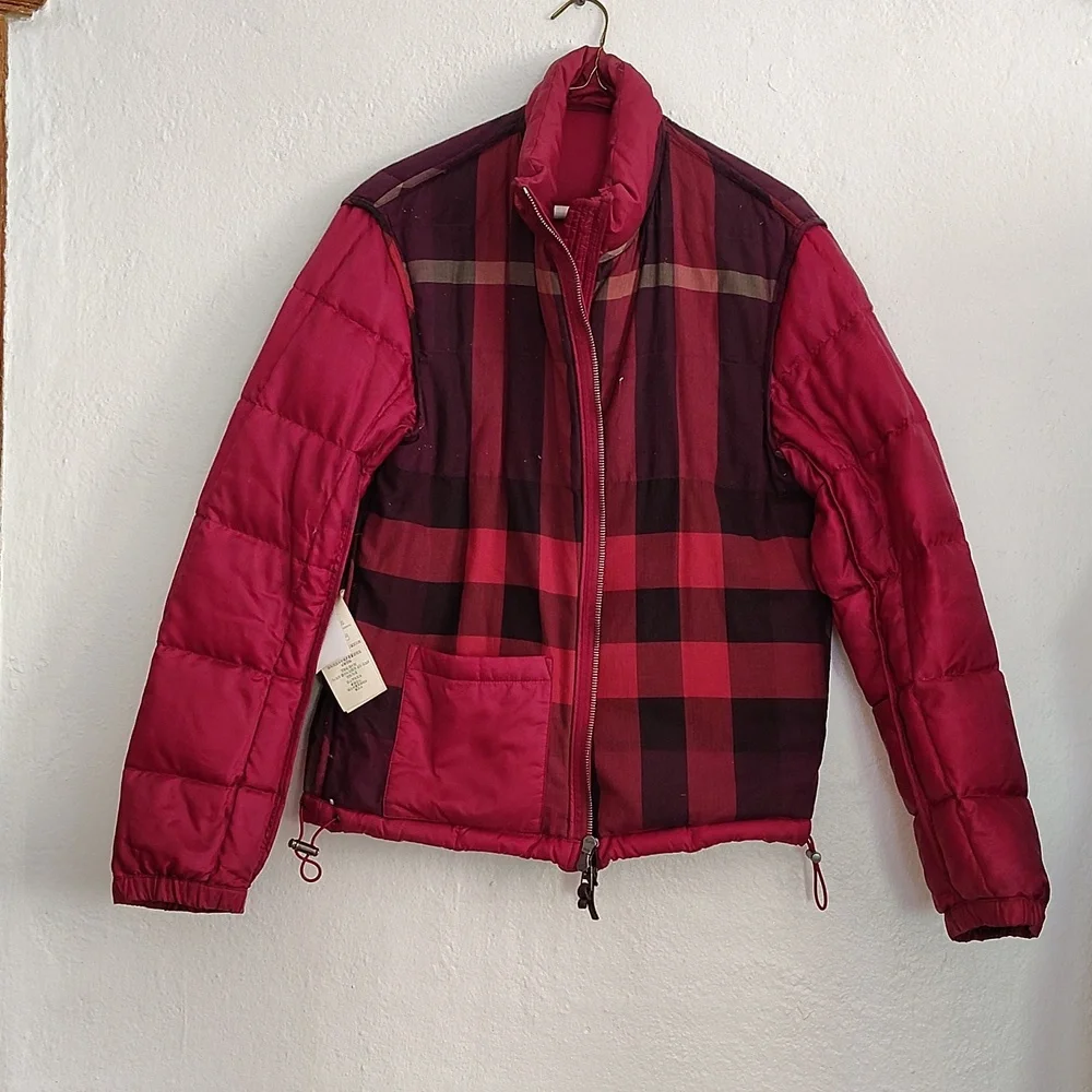 Burberry red jacket size Small - Picture 5 of 14